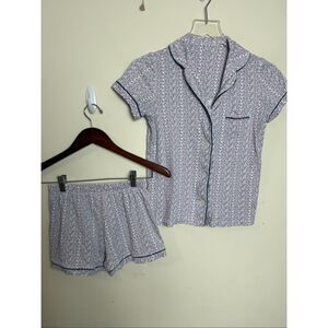 Roller Rabbit  Lilac Hathi Elephant Pima Cotton Pajama Shorts Set XXS | 100% Pim